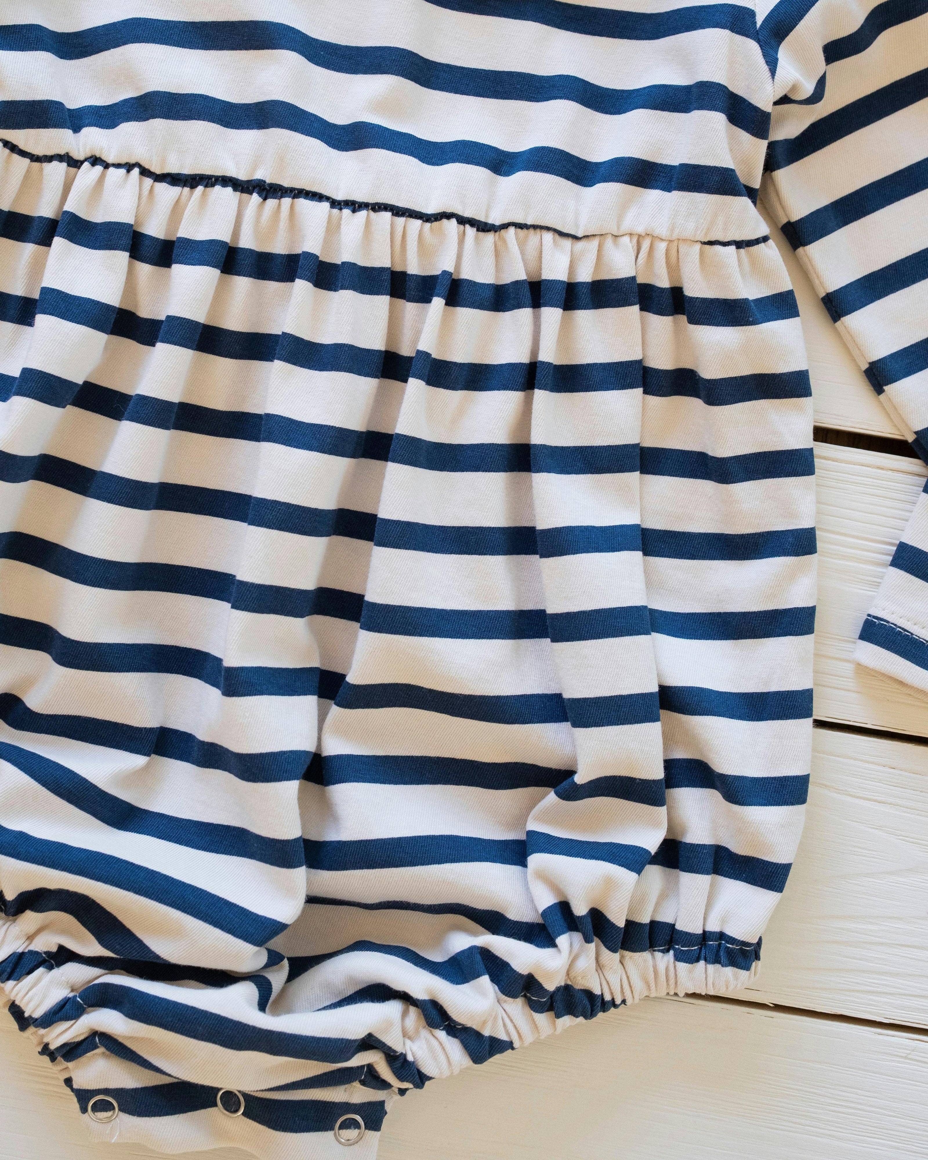 Marina Romper in Navy Stripe