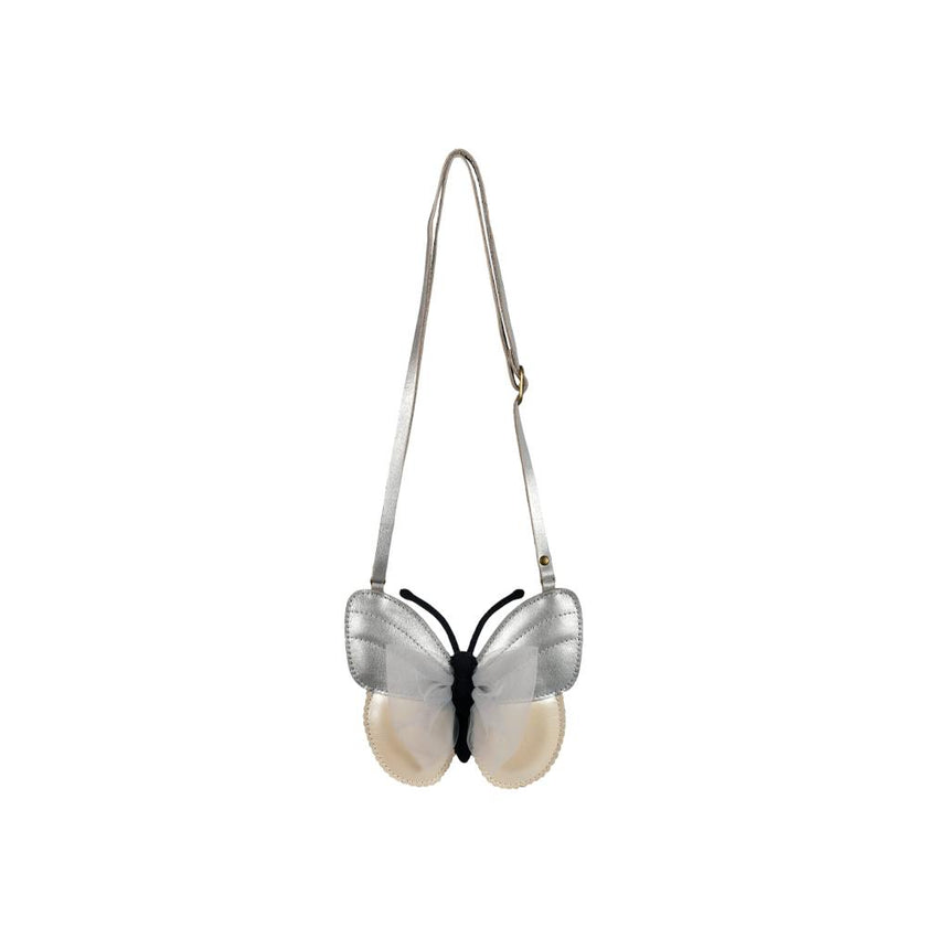Alja Purse | Vlinder | Silver Grey Metallic Leather