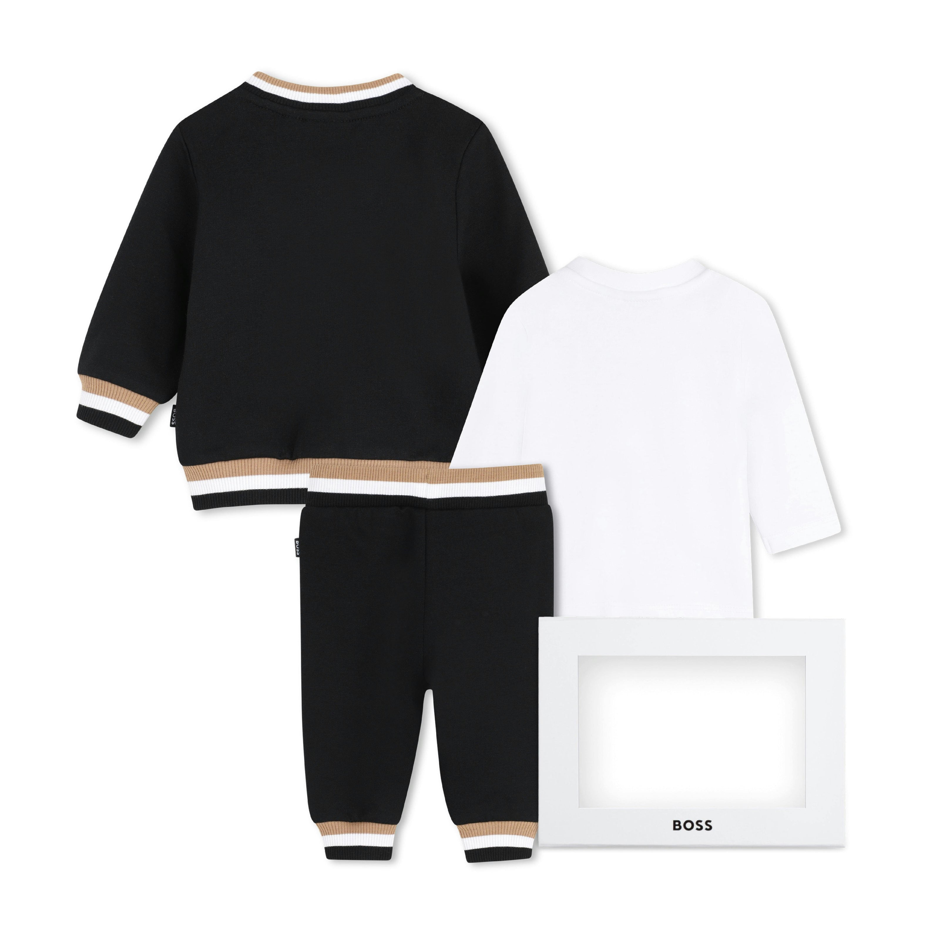 Black Logo Baby Jacket Set