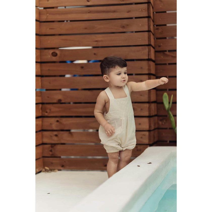 Pleats-N-Tiers Boys Romper