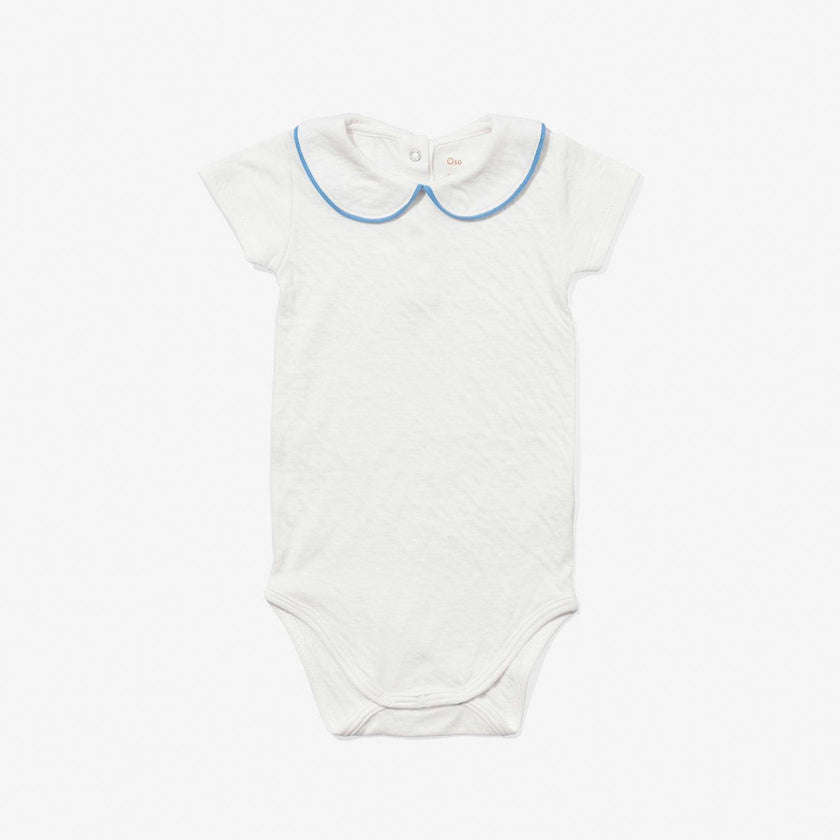 Pan One-piece, Blue Piping
