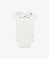 Pan One-piece, Blue Piping