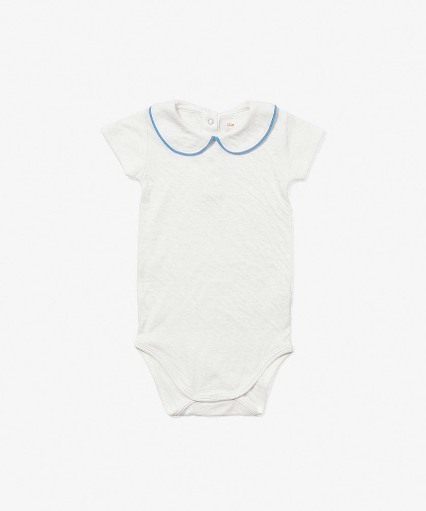 Pan One-piece, Blue Piping