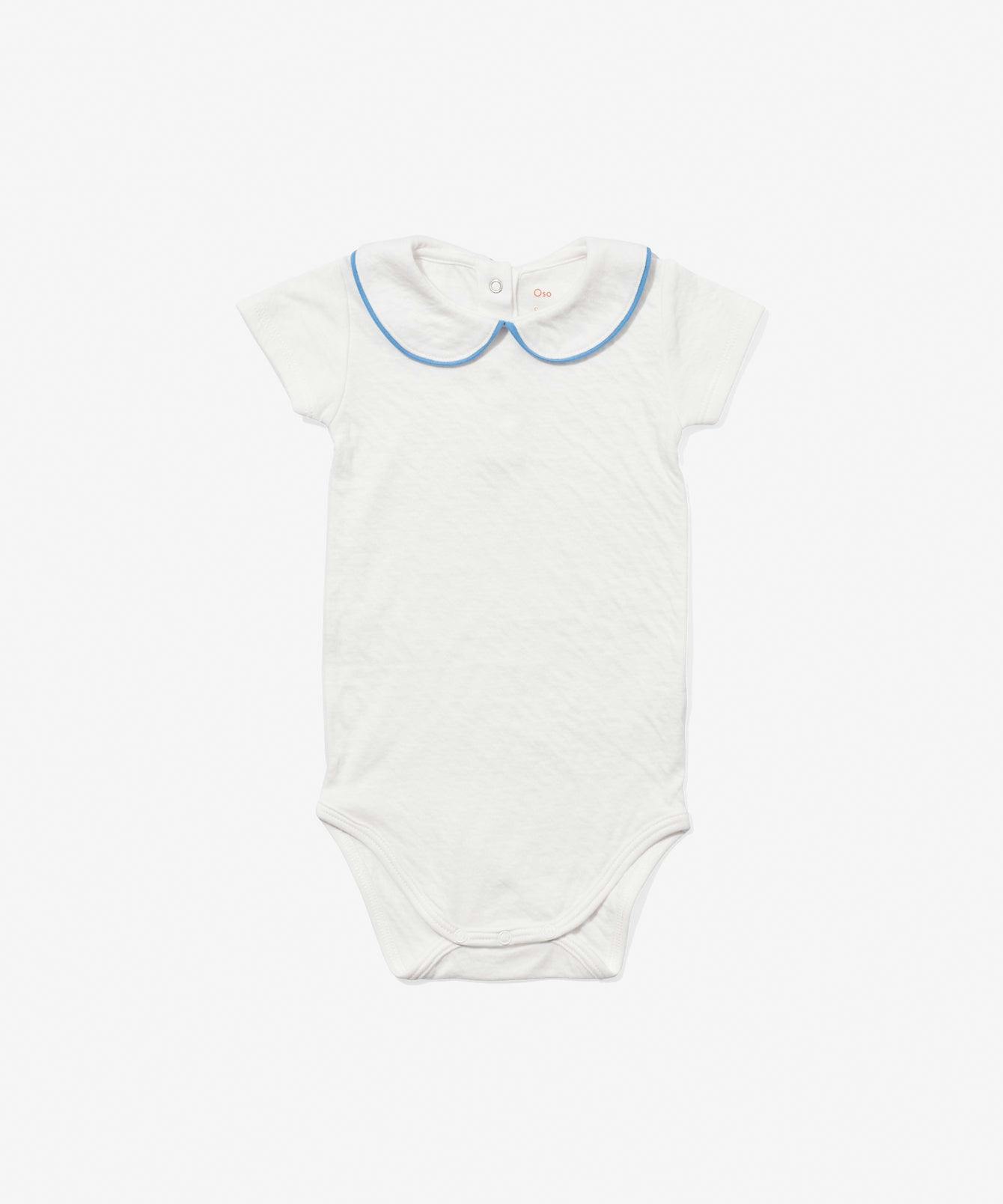Pan One-piece, Blue Piping