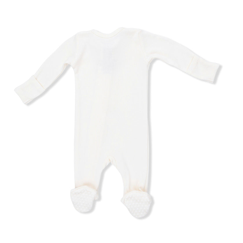 Solid Sugar Swizzle - 2 Way Zipper Footie