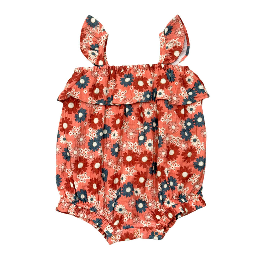 Baby Girl's Gauze Bubble Romper