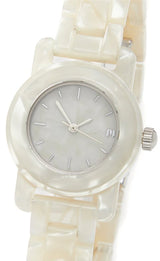 Mini Mono Watch in White Shell