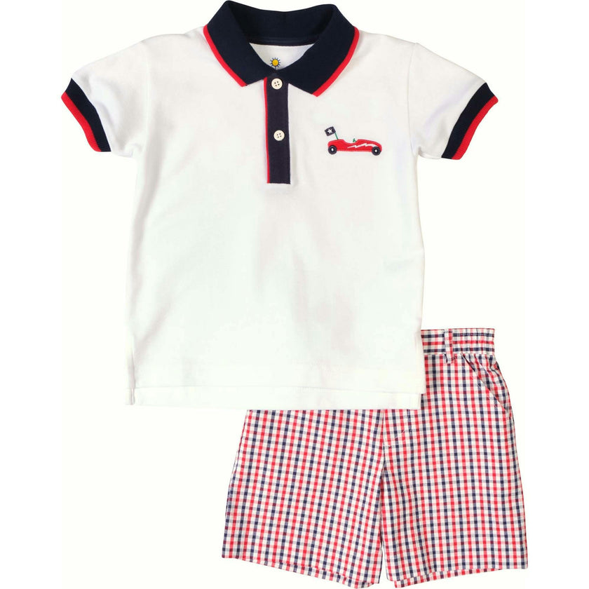 Knit Polo With Derby Car