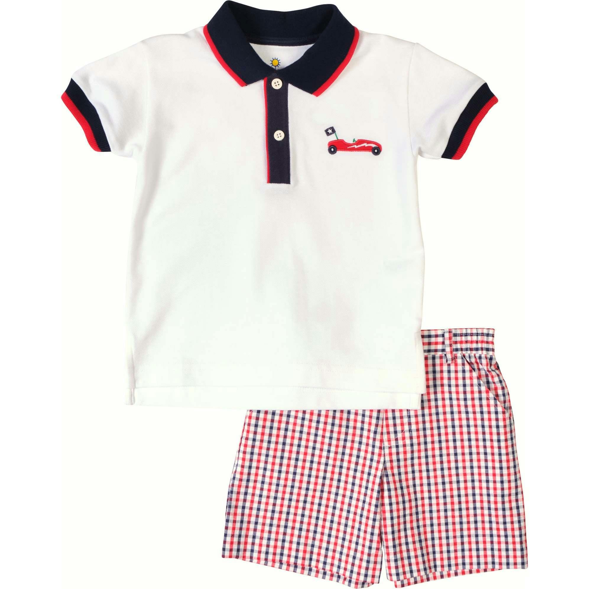 Knit Polo With Derby Car