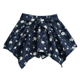 Navy Floral Bow Short Set