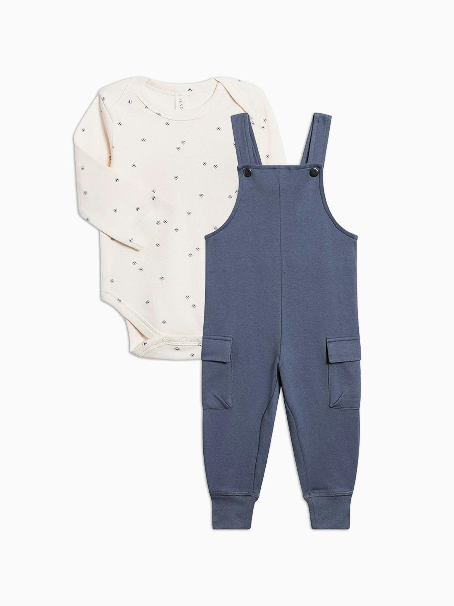 Organic Baby Boy Overall Set