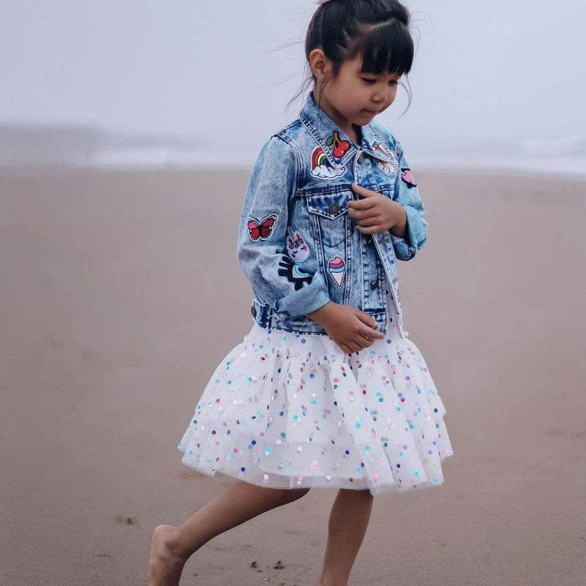 All About the Patch Crop Denim Jacket