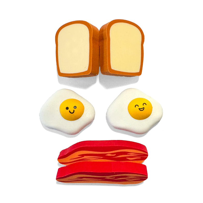 Brunch Bunch Erasers - Set of 6