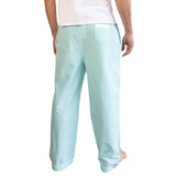 Men's Hepburn Gingham Mint PJ Pants - Organic Cotton Poplin
