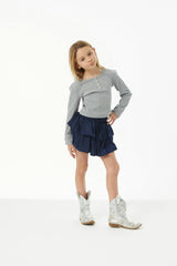 Savi Grey Lightweight Ribbed Henley