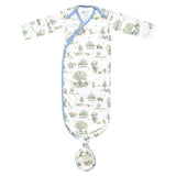 Newborn Knotted Gown - Hundred Acre Wood