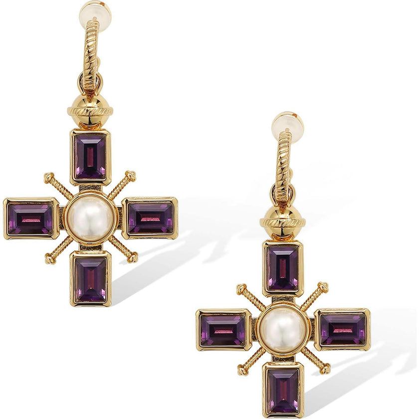 Byzantine Cross Earrings