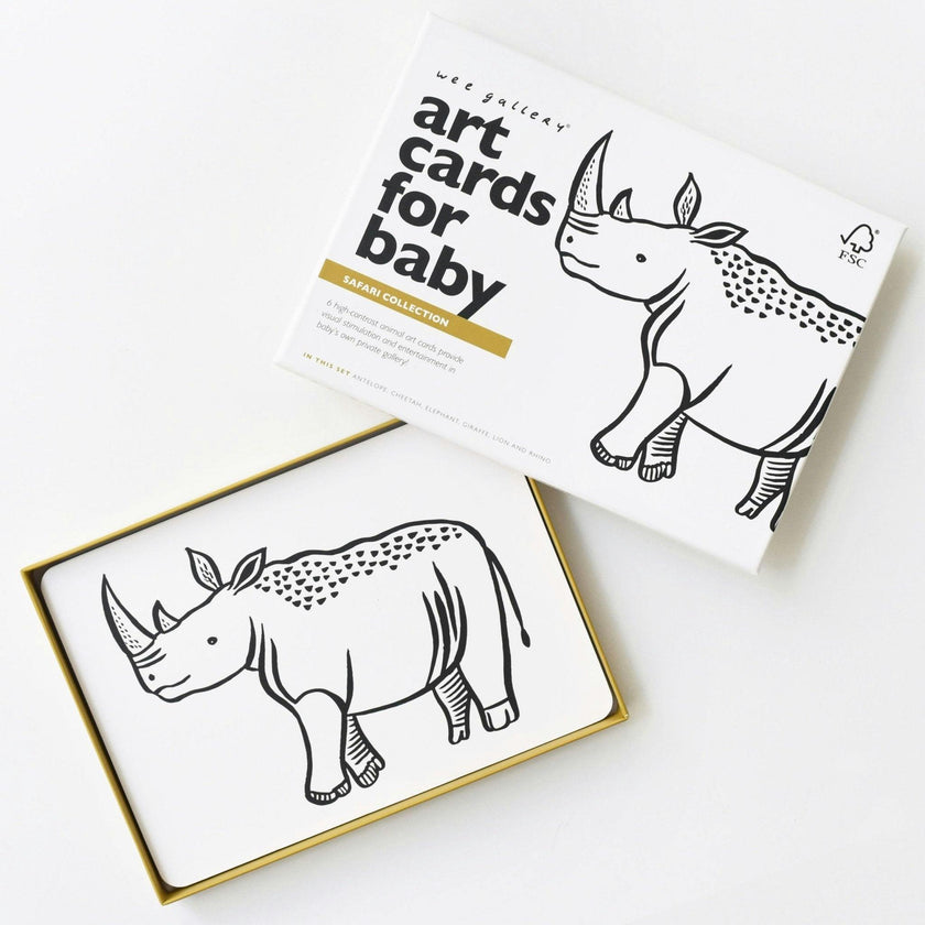 Safari Art Cards for Baby