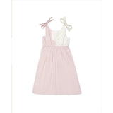 Organic Colorblock Bow Dress