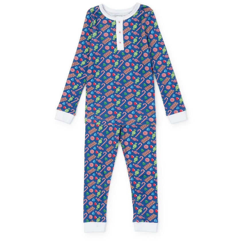 Jack Boys' Pajama Pant Set - Christmas Candy Blue
