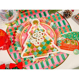 Gold Christmas Tree Dessert Plates (10 count)