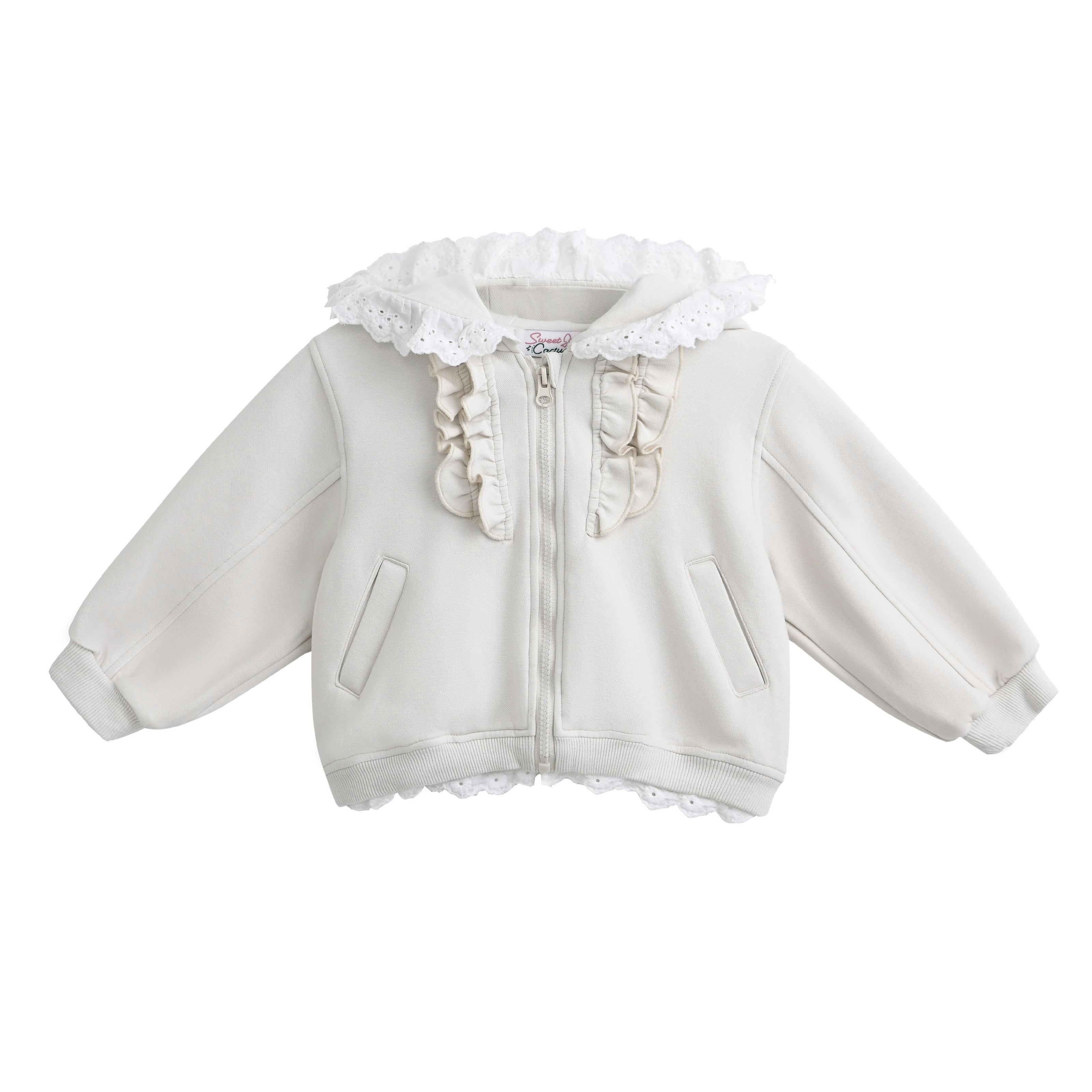 Cream Ruffle Skirt Set
