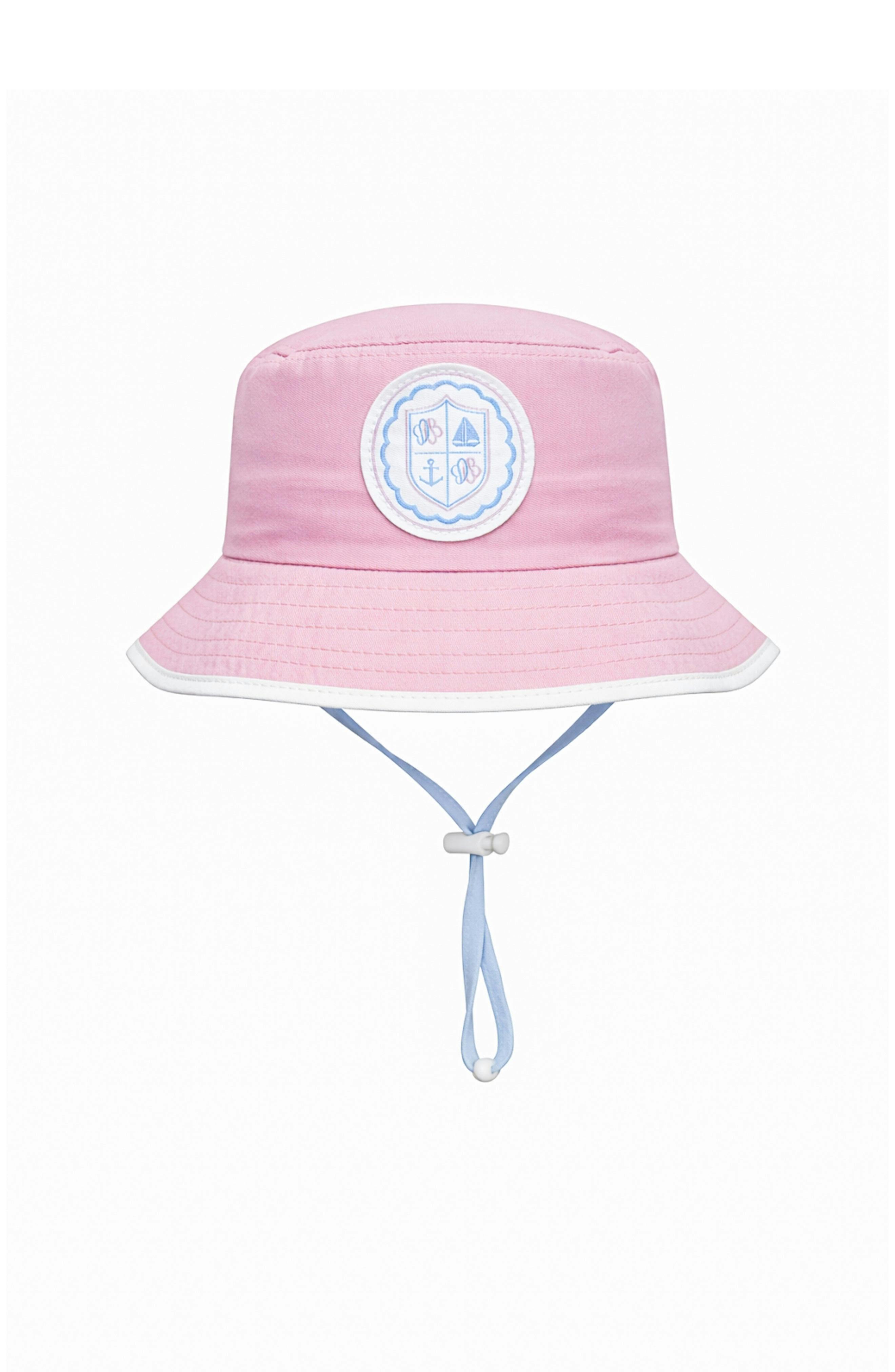 Coastal Crest Bucket Hat, Pink