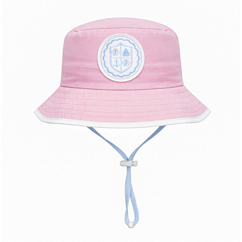 Coastal Crest Bucket Hat, Pink