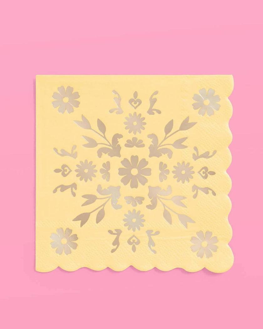 Tea Time Napkins - 24 foil napkins