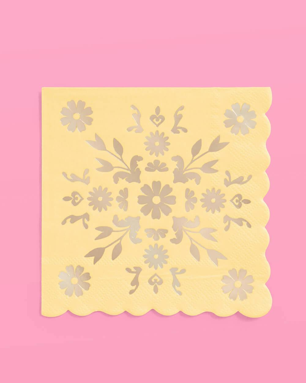 Tea Time Napkins - 24 foil napkins