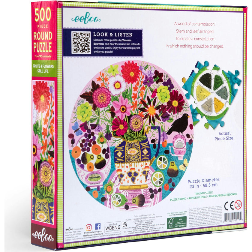 Piece&Love: Fruits & Flowers - 500 pc Puzzle
