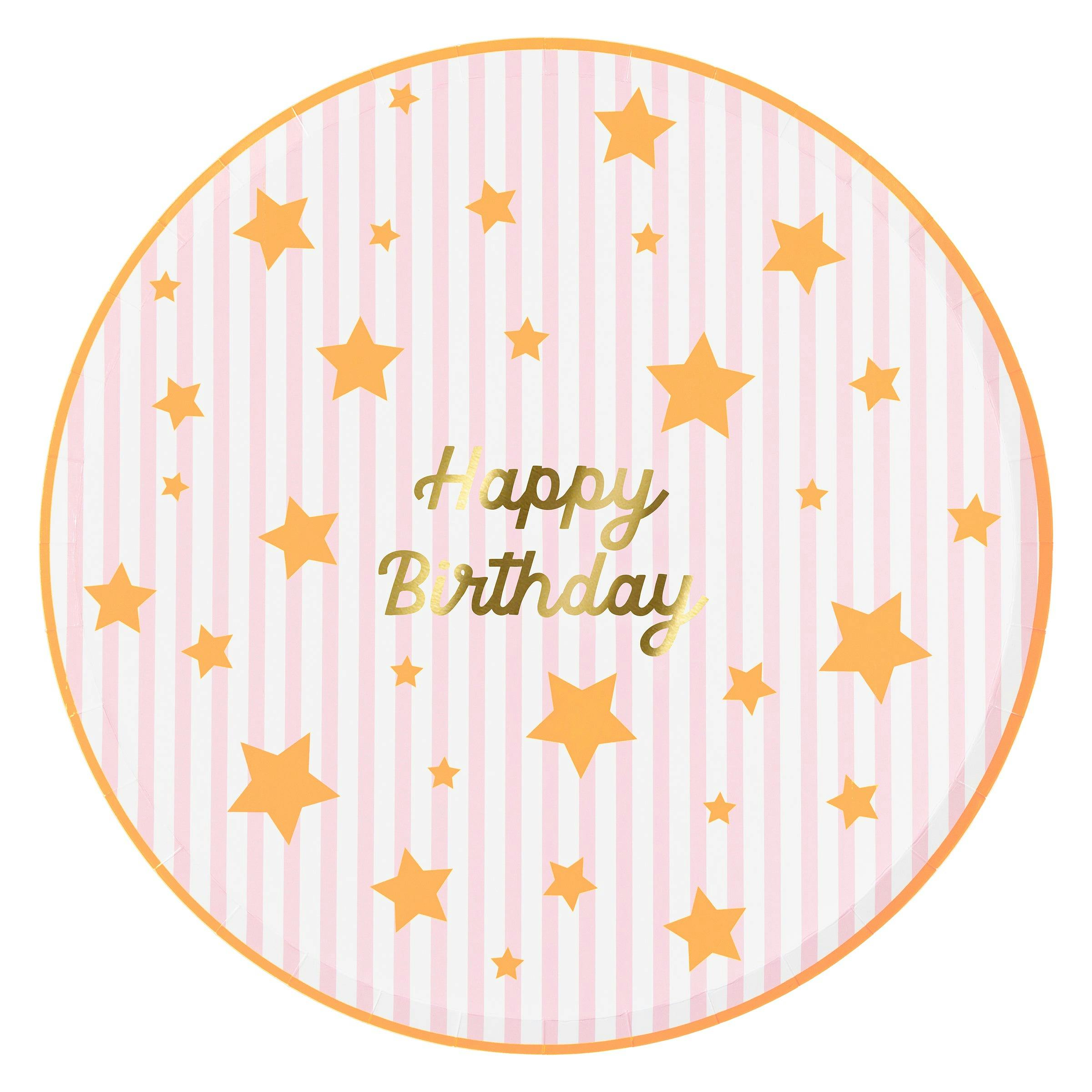 Bright Star Happy Birthday Dinner Plates