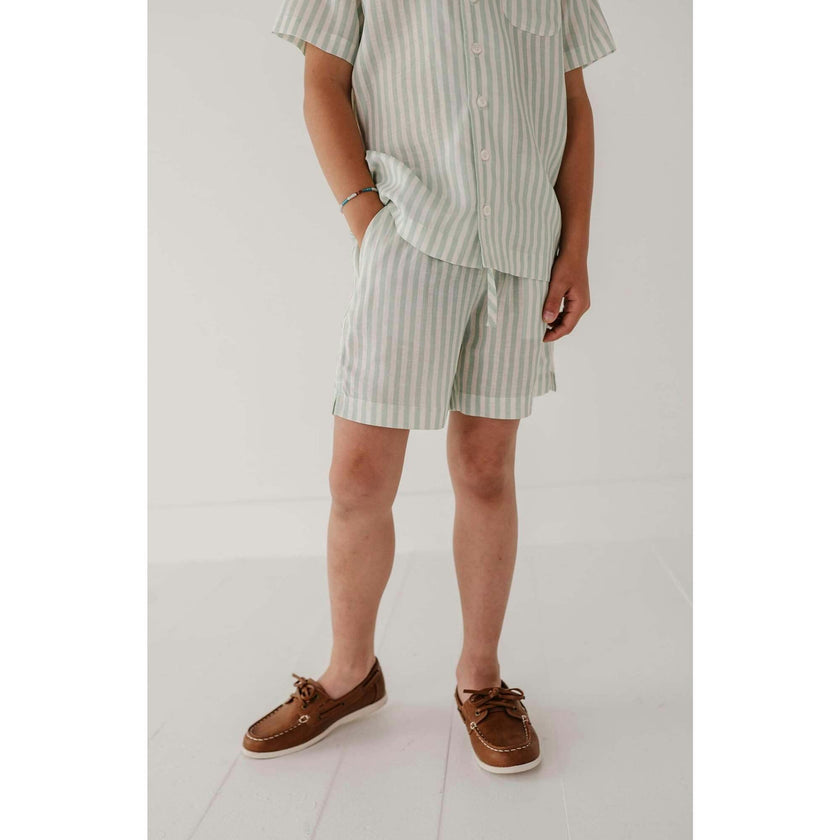 Boy's Drawstring Linen Shorts