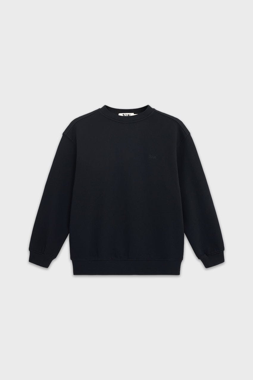 Relaxed Cotton Sweatshirt With Embroidery