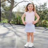 Margot Girls' Performance Skirt by LH Sport - Flower Power Pink