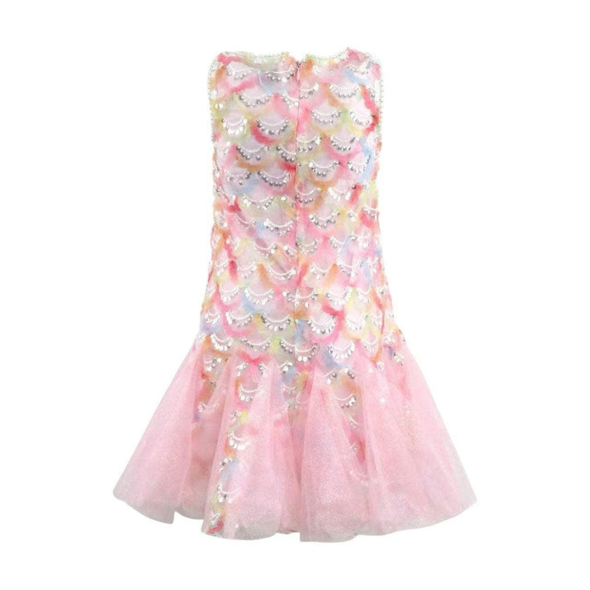 Pinky Mermaid Magic Tutu Dress