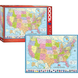 Map of the United States - 1000 pc Puzzle