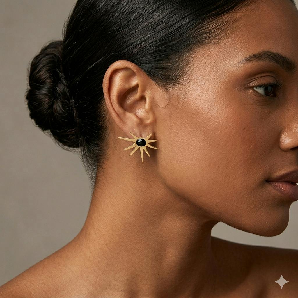 Sunburst Stud Earrings