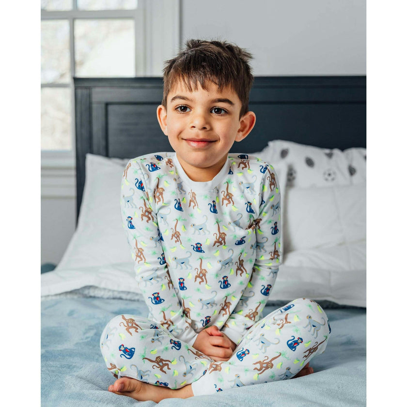 The Organic Long Sleeve Pajama Set [Monkeying Around]