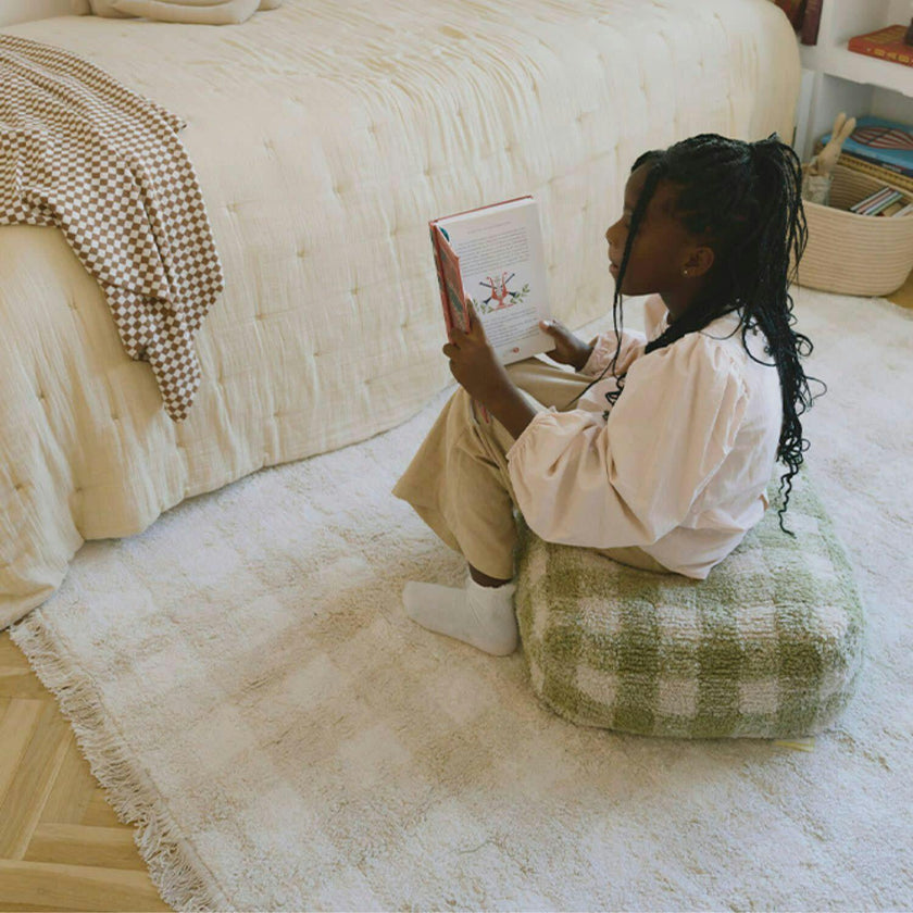 Washable Rug Vichy Ivory