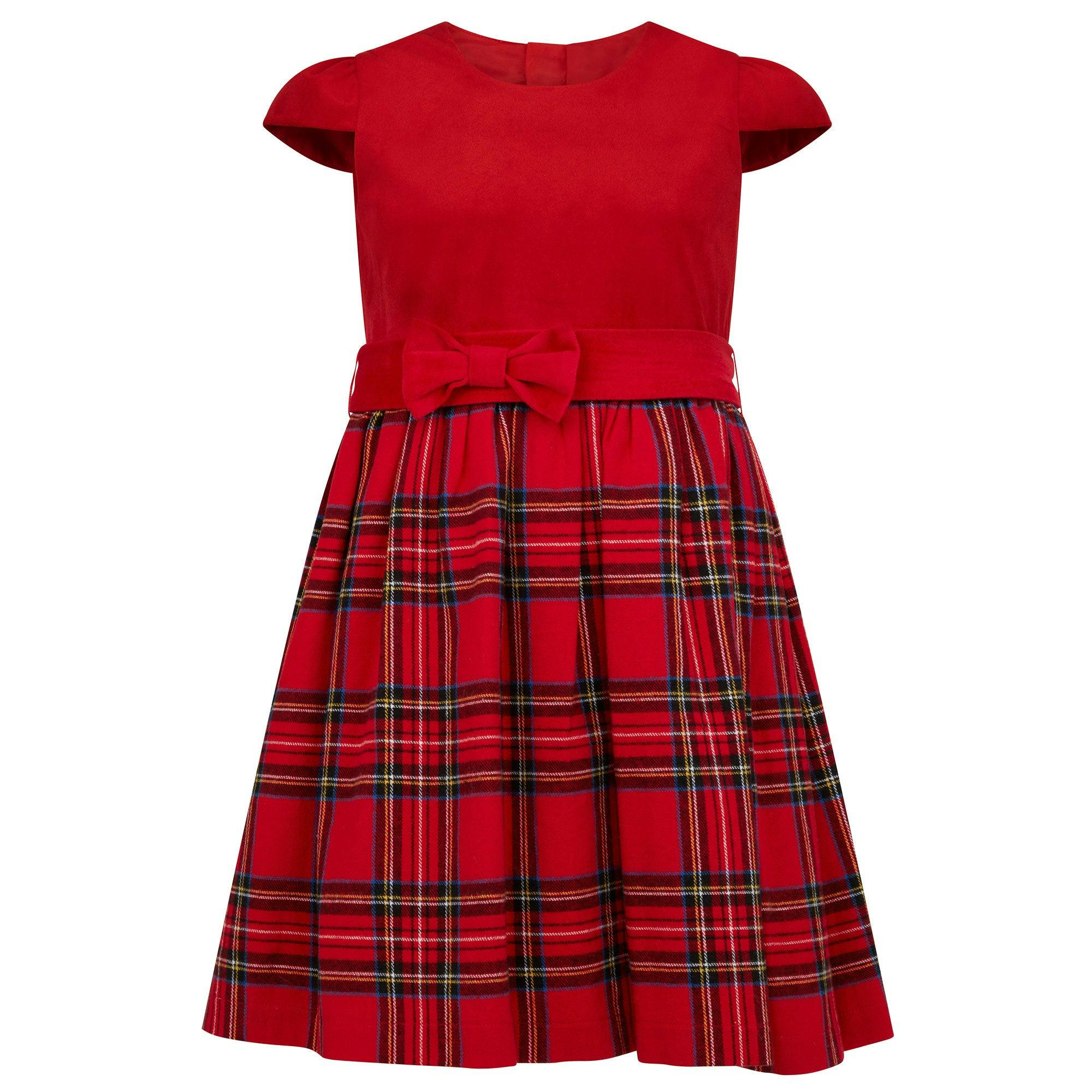 Diana Velvet & Tartan Party Dress