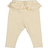Leggings with ruffled waistband