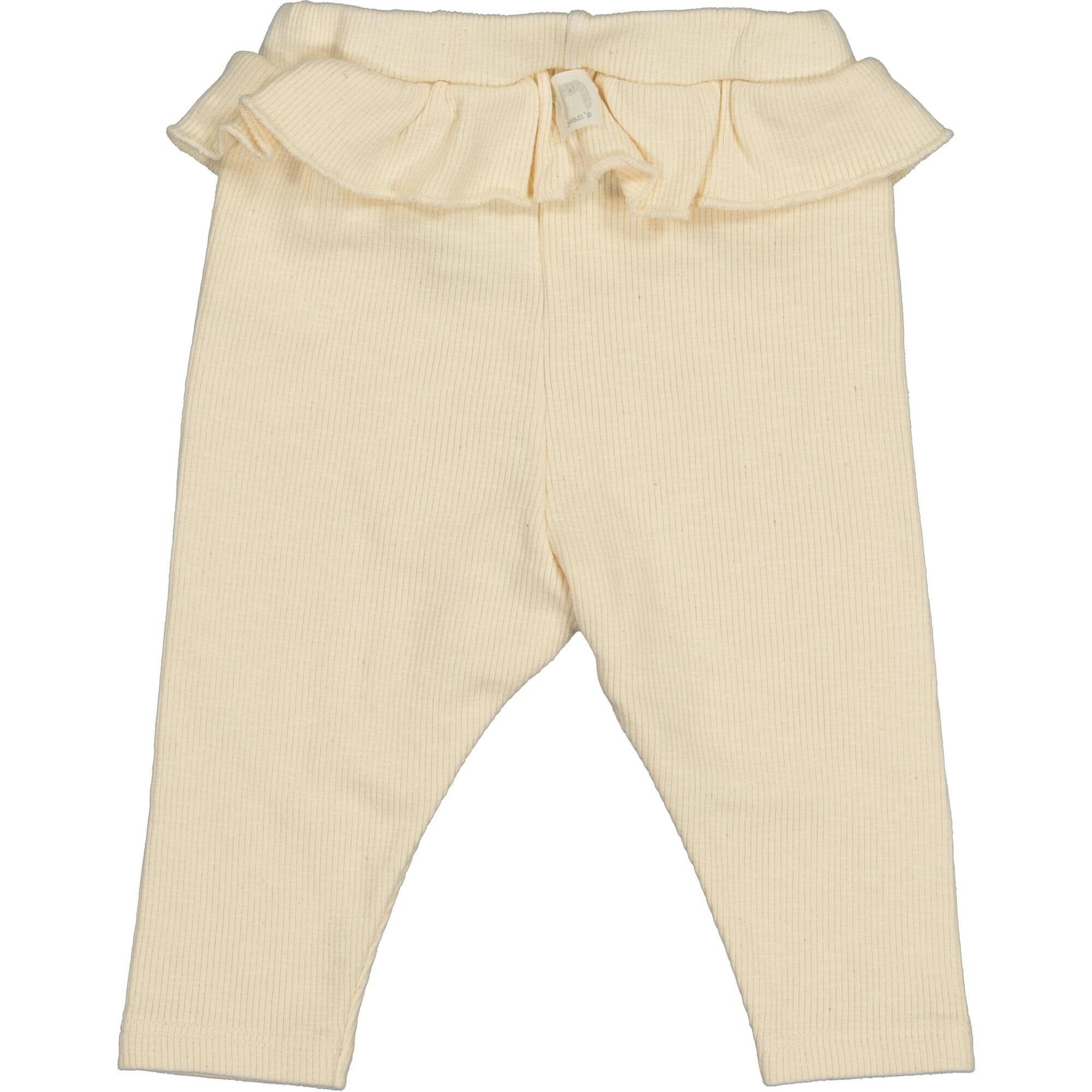 Leggings with ruffled waistband