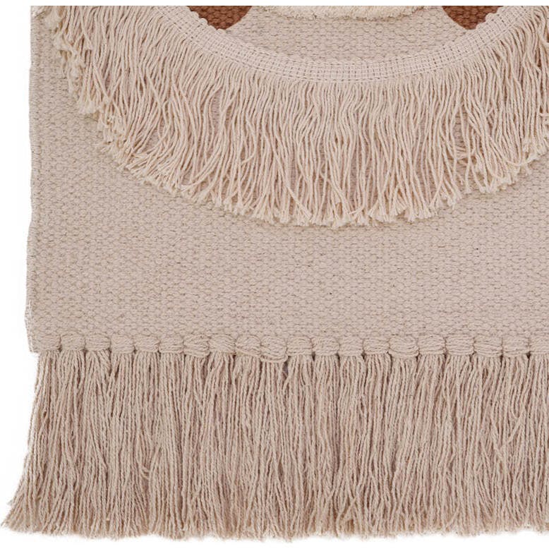 Hand-Woven Fringed Wall Hanging
