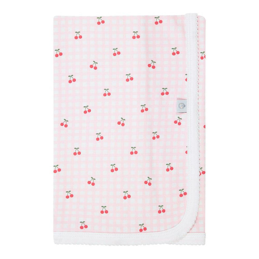 Cherries Pima Cotton Baby Blanket
