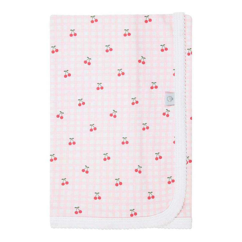 Cherries Pima Cotton Baby Blanket