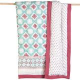 Block-Printed Cotton Crib Quilt