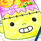 Playful Painters Easy Watercolor Painting Kit - Trick or Treat - 12 Cards 12 Palettes 1 Paintbrush