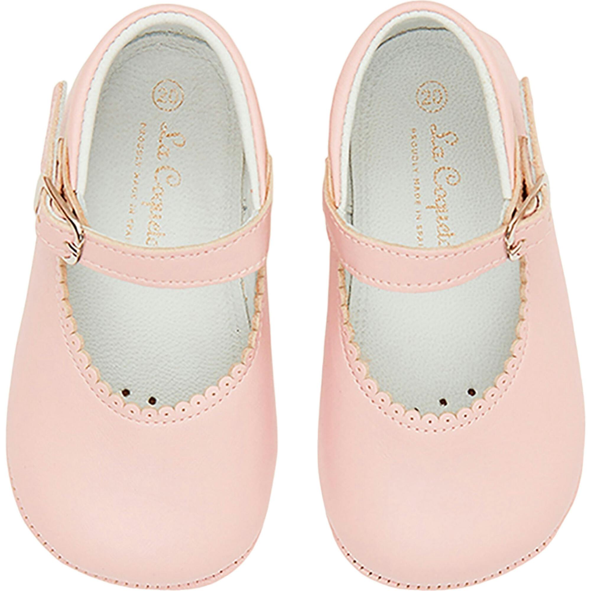 Light Pink Leather Toddler Mary Jane Shoes