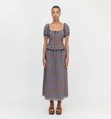 The Paulina Top - Brown Spencer Plaid